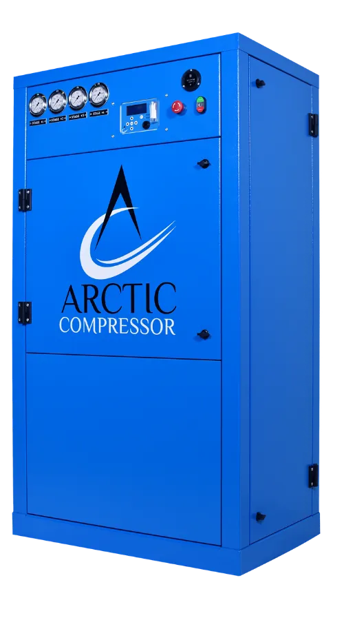 Arctic breathing air compressor