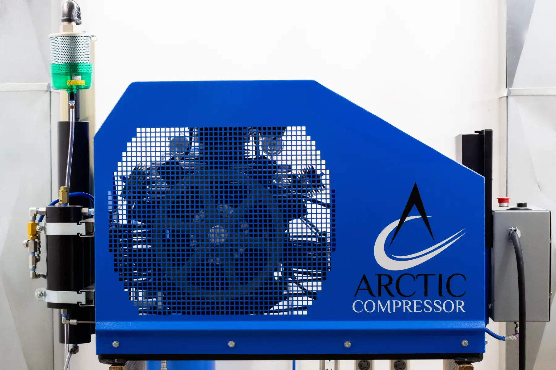 Arctic open frame compressor side view