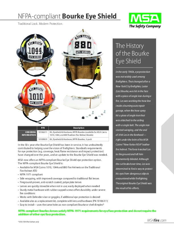 NFPA Bourkes bulletin cover