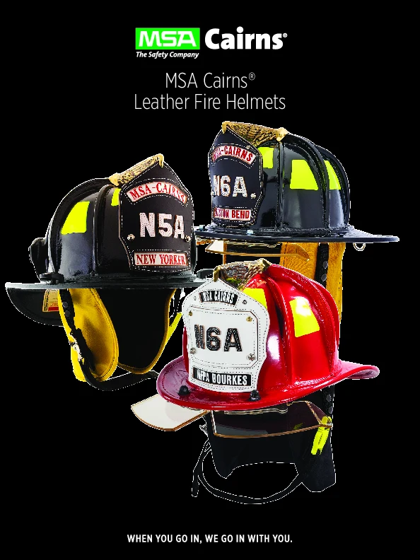 Cairns leather fire helmets cover