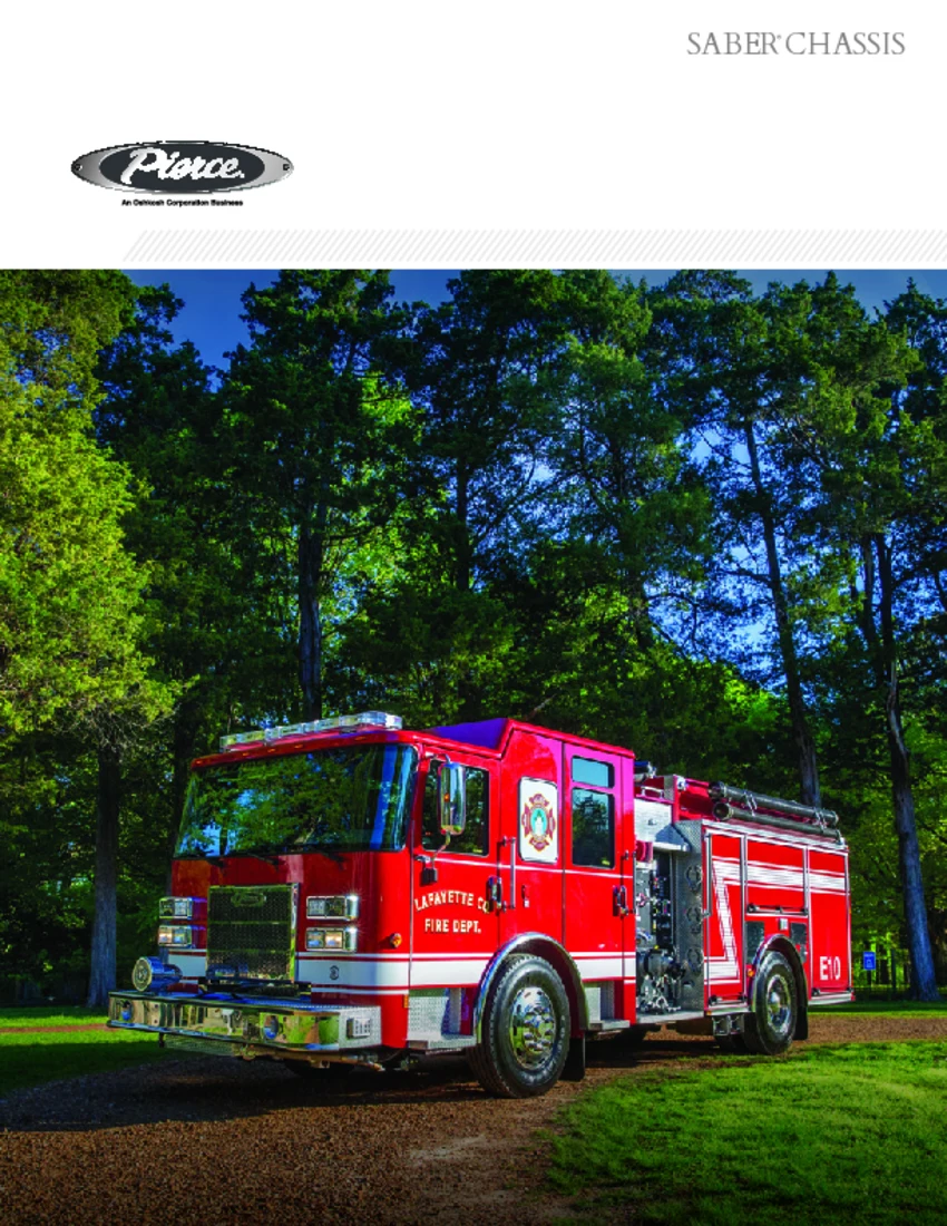 Saber Chassis Sell Sheet