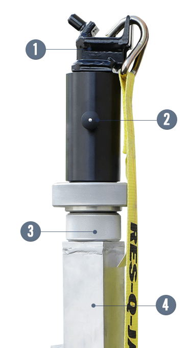 Auto X-Strut numbered feature callout graphic one