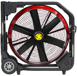 Super Vac positive-pressure battery-operated fan