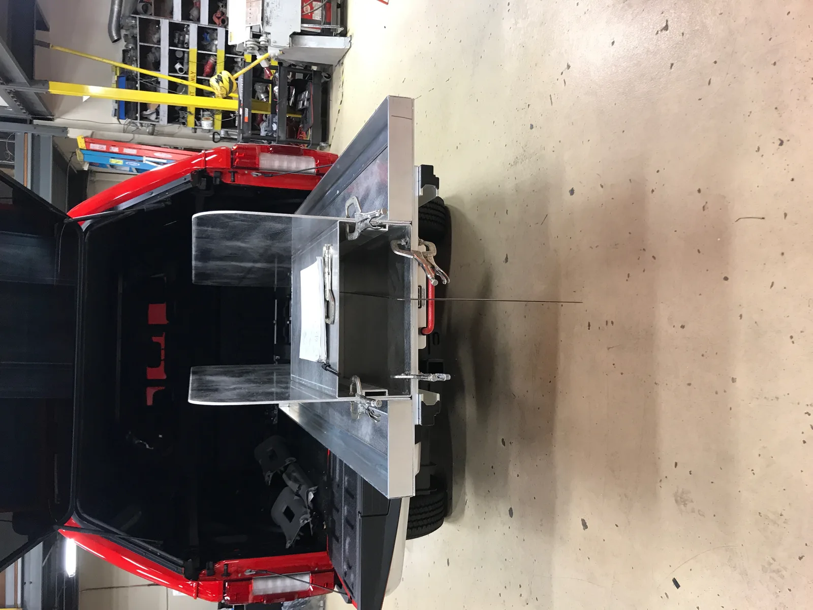 Custom compartment fabrication detail 5