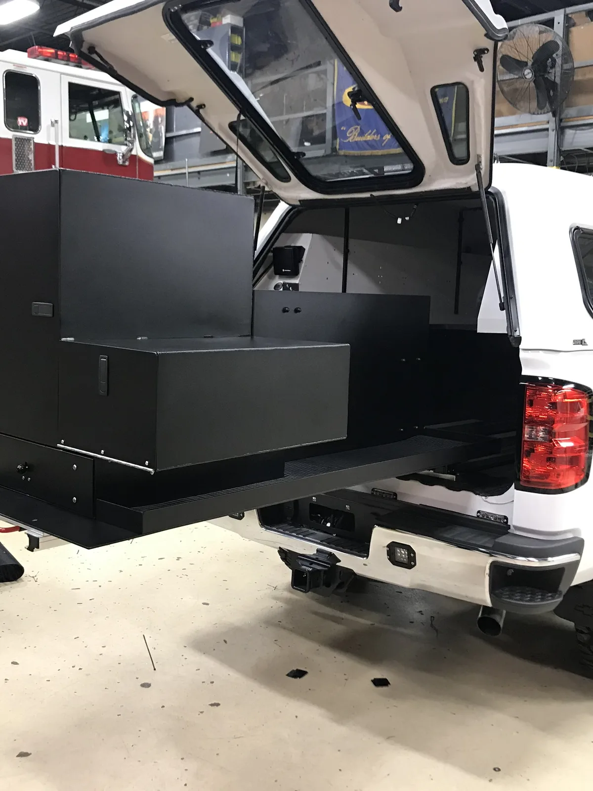 Custom compartment fabrication detail 6