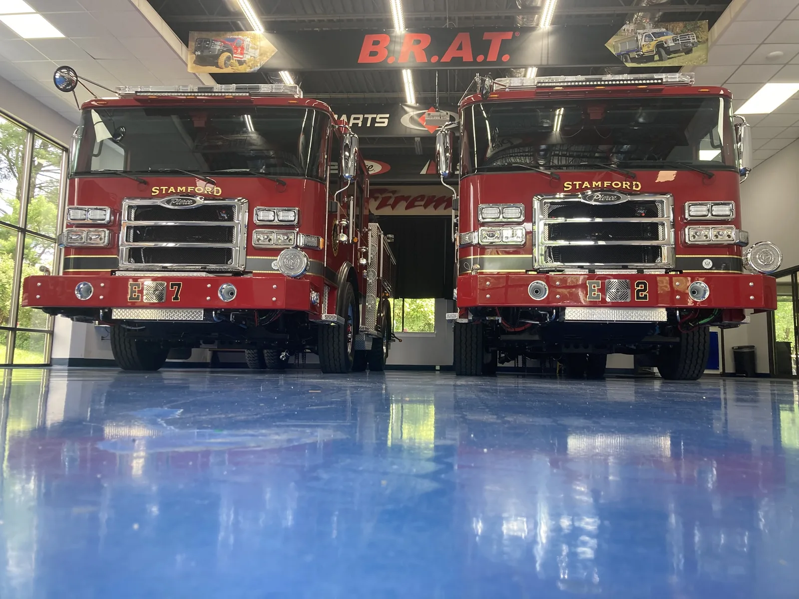Indoor apparatus storage bay at Firematic
