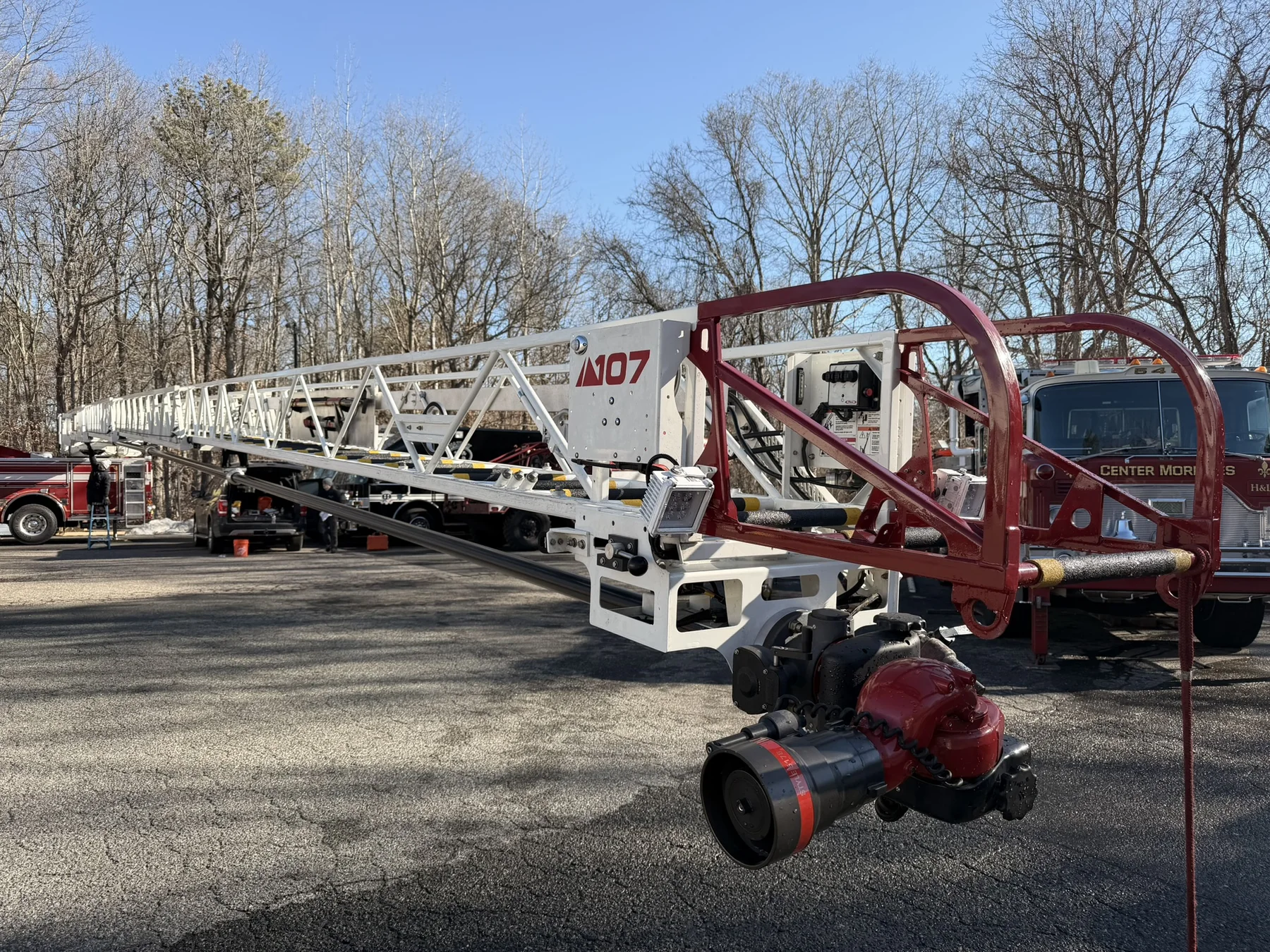 Ground ladder testing at Firematic