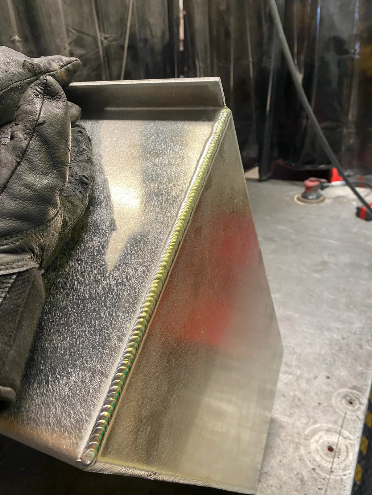 Certified welding service in progress