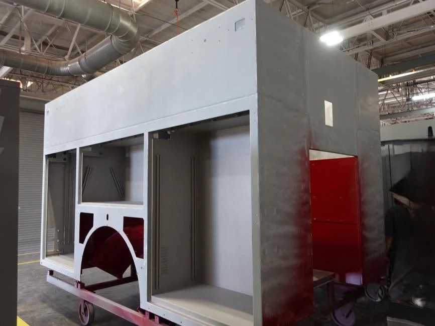 Miller Hose Fire Co., NY truck in production