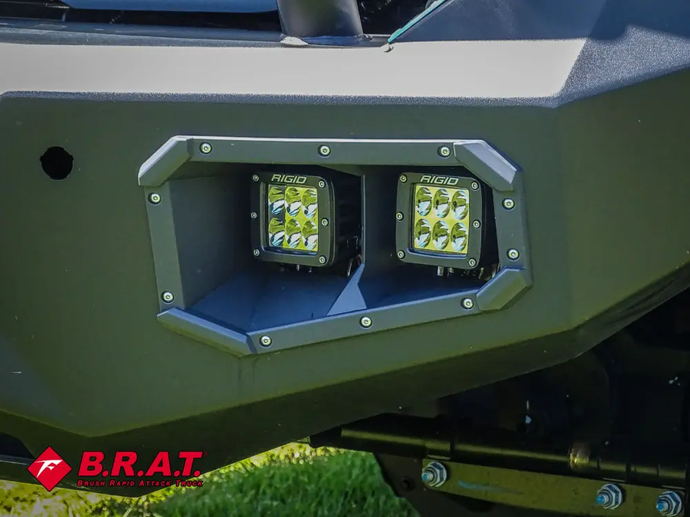 Second bumper light pod close-up near front corner.