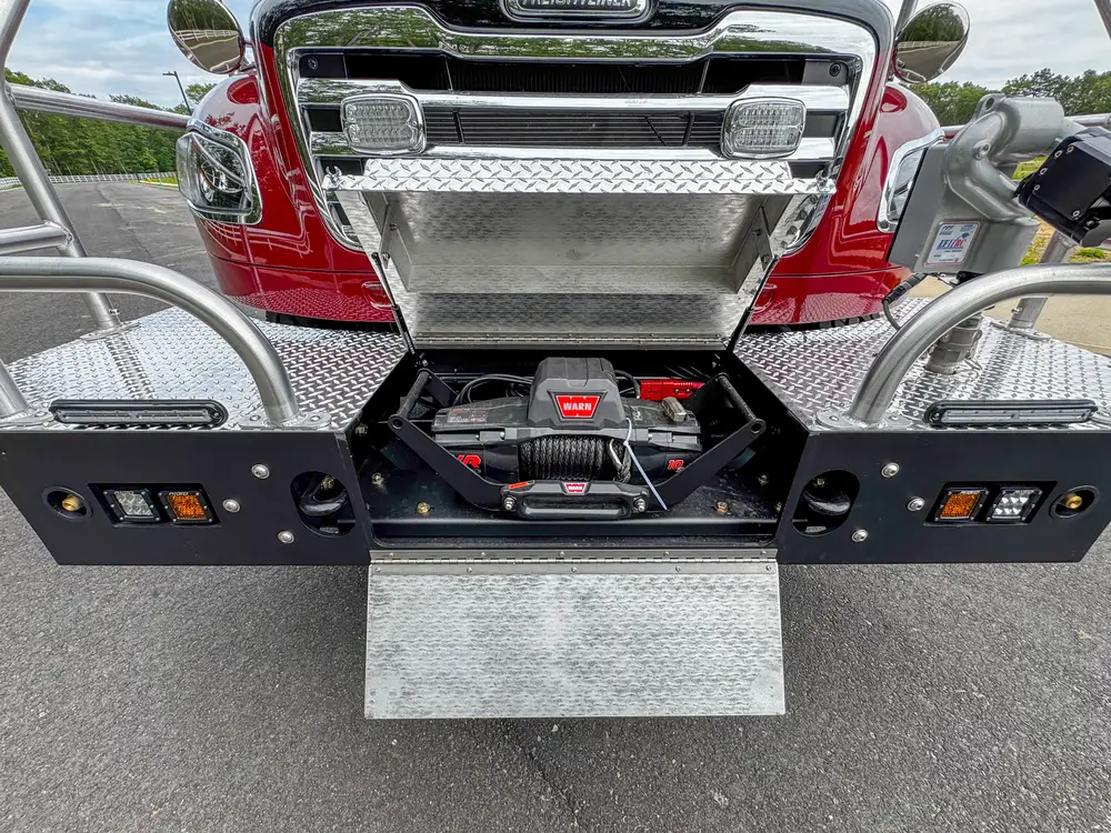 Open body compartment with storage area detail, photo 206 of 303.