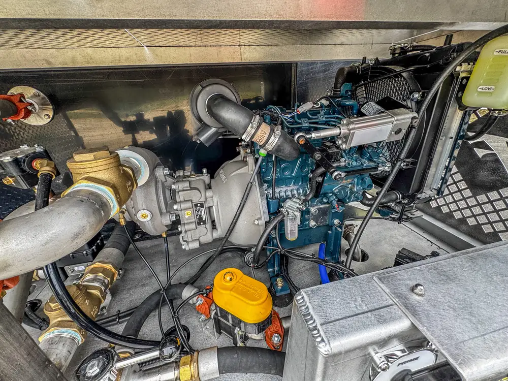 Open body compartment with storage area detail, photo 236 of 303.