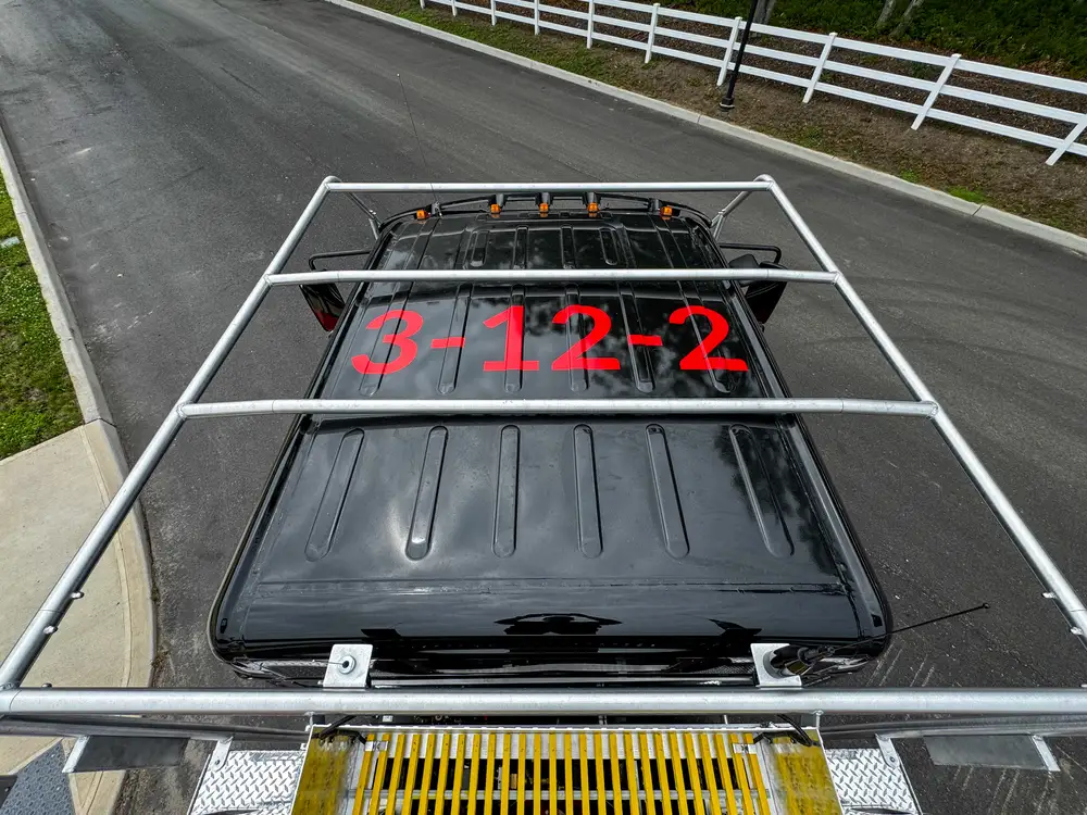 Rear or rear-quarter exterior view of apparatus, photo 254 of 303.