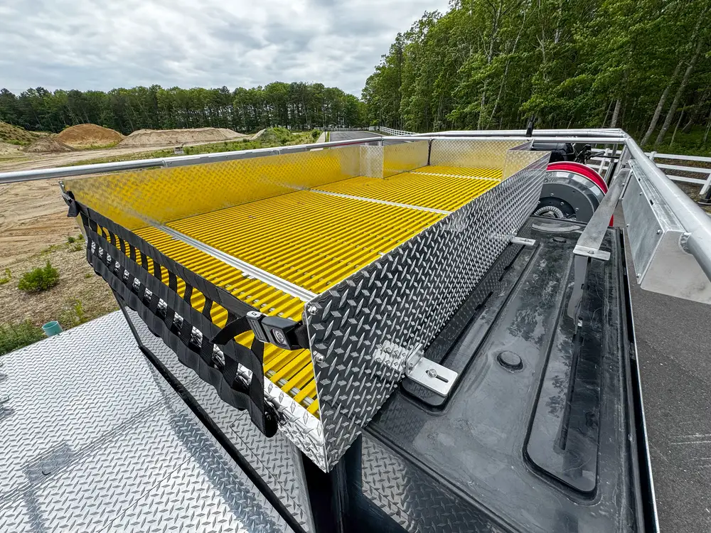 Open body compartment with storage area detail, photo 266 of 303.