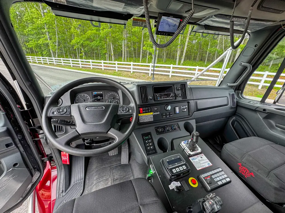 Open body compartment with storage area detail, photo 296 of 303.