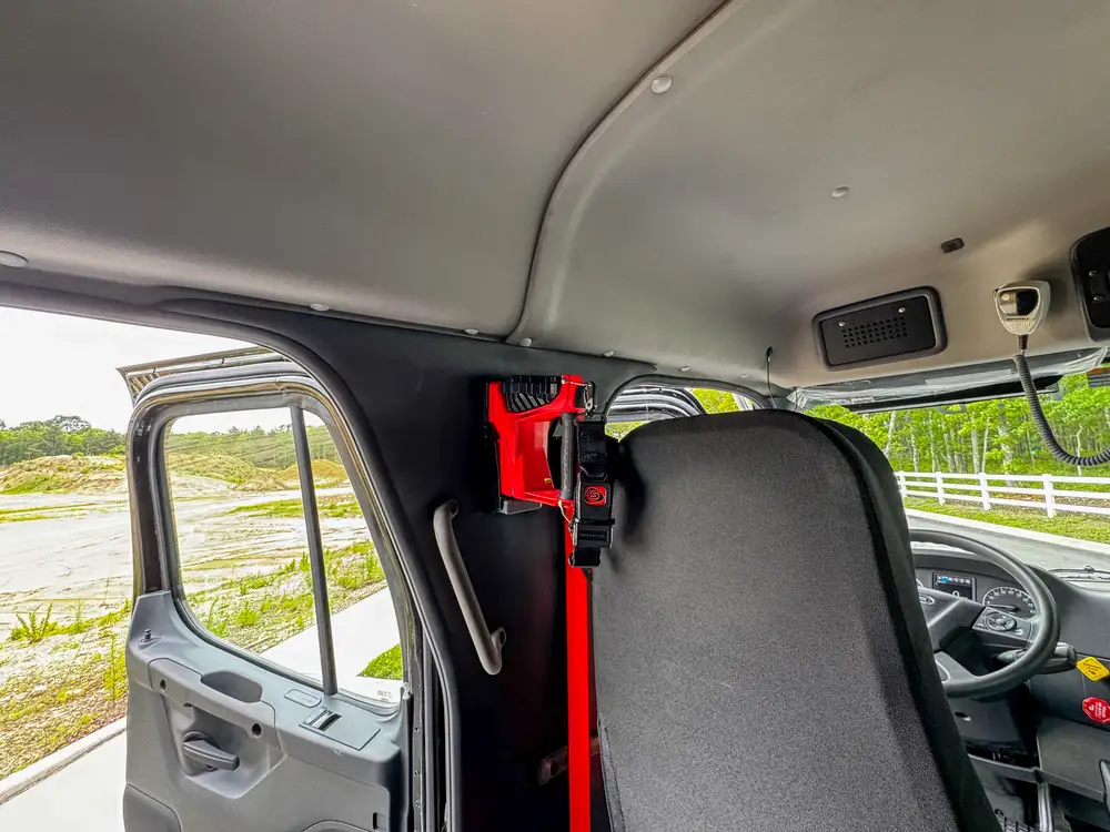 Diamond-plate body trim and step detail outdoors, photo 299 of 303.