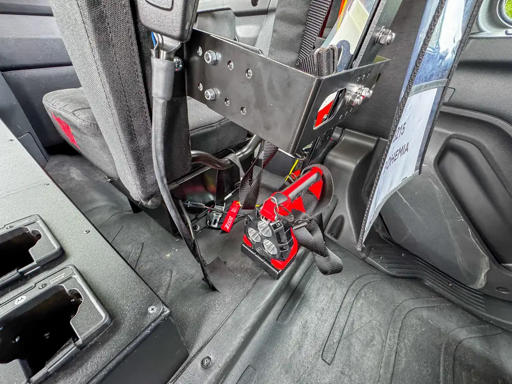 Front bumper and winch assembly close-up, photo 300 of 303.