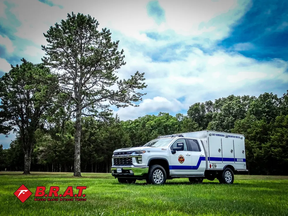 Passenger-side profile with utility body and side stripe.