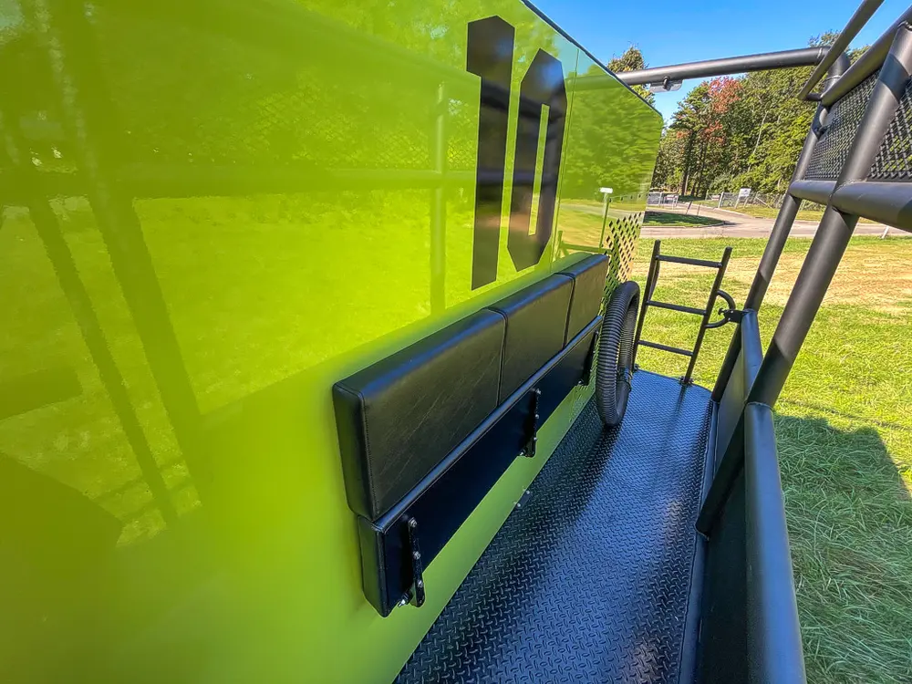 Side panel number 10 above elevated walkway.