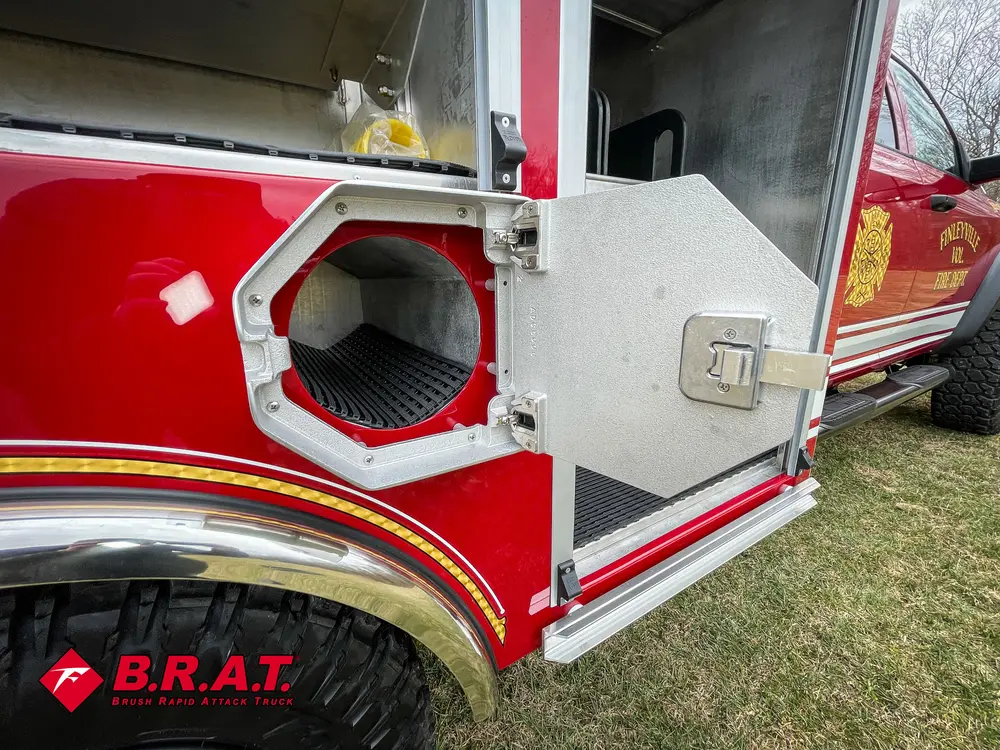 Second round intake port shown in adjacent lower side hatch.