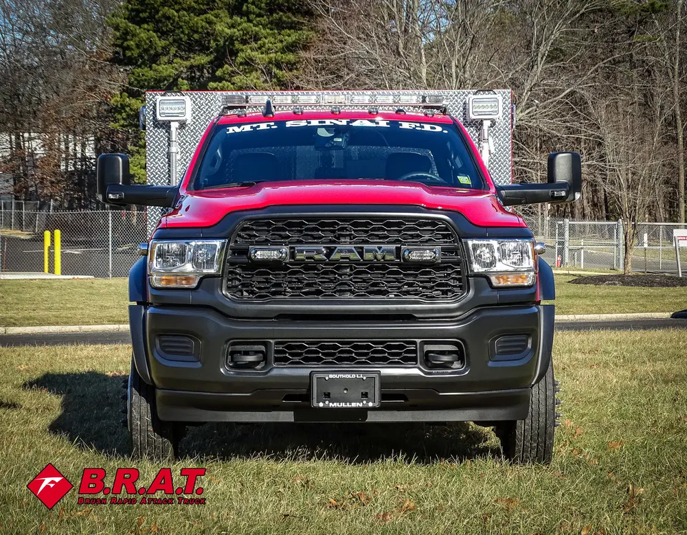 Head-on front view showing grille, headlights, and bumper.