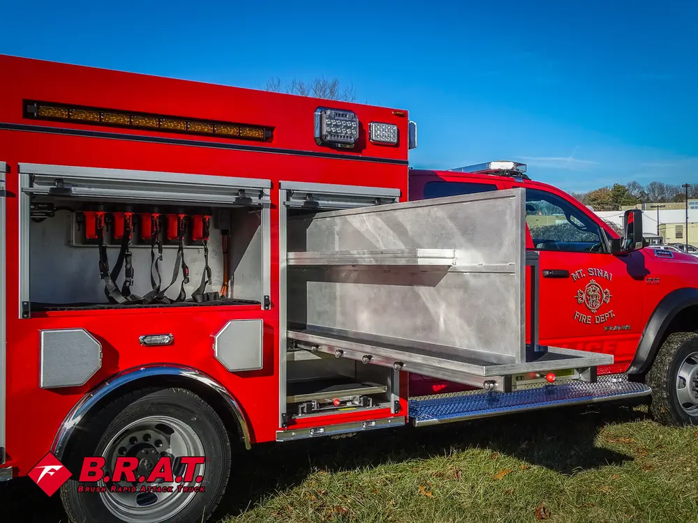 Wide side view with large slide-out tray extended from mid compartment.
