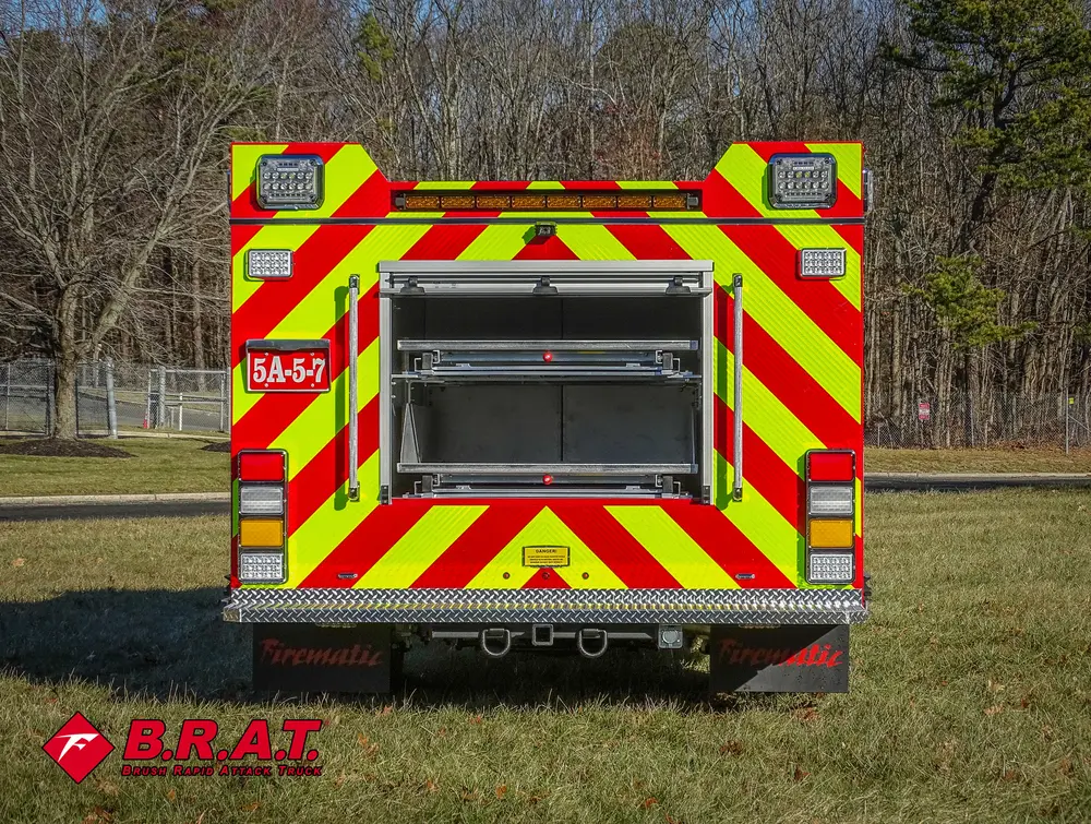 Rear center compartment open showing deep storage bay.