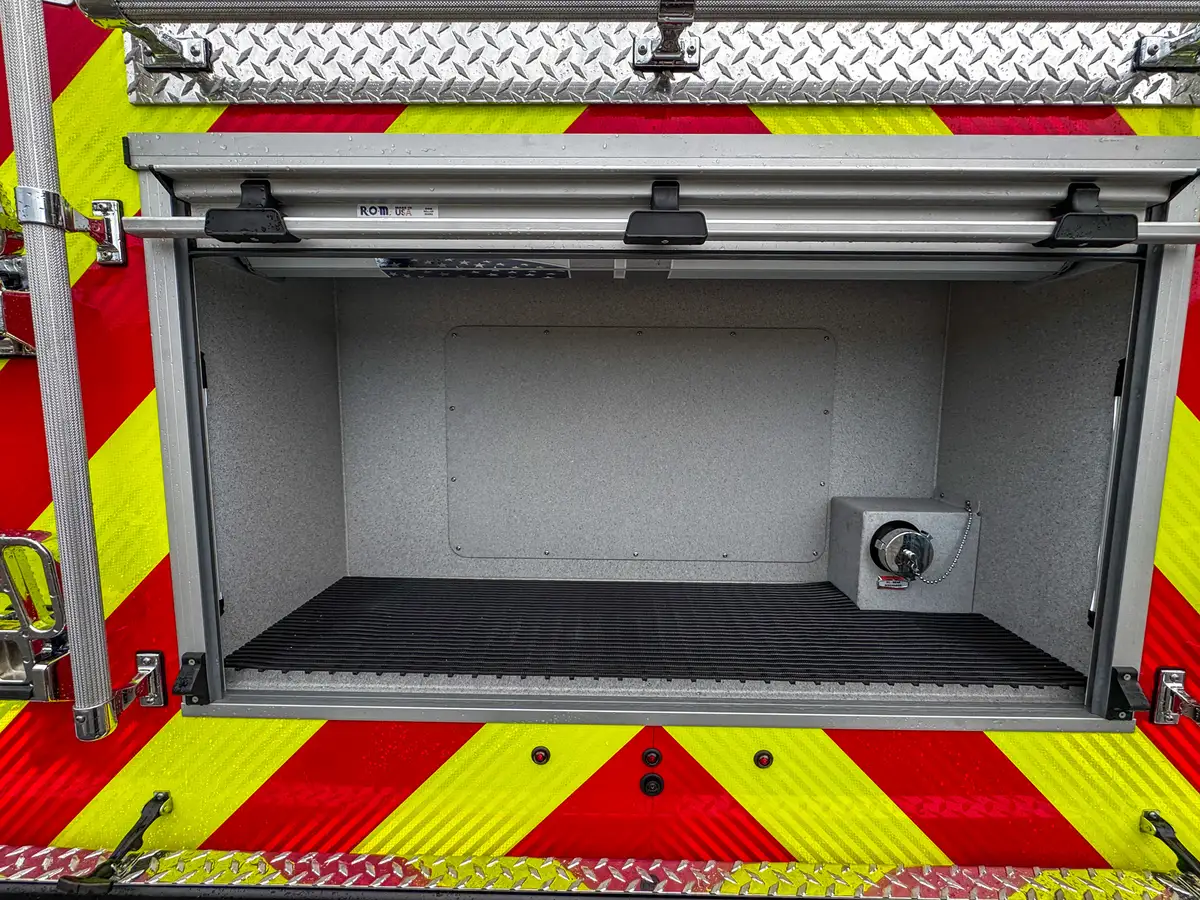 Hose connection and valve hardware detail, photo 28 of 179.