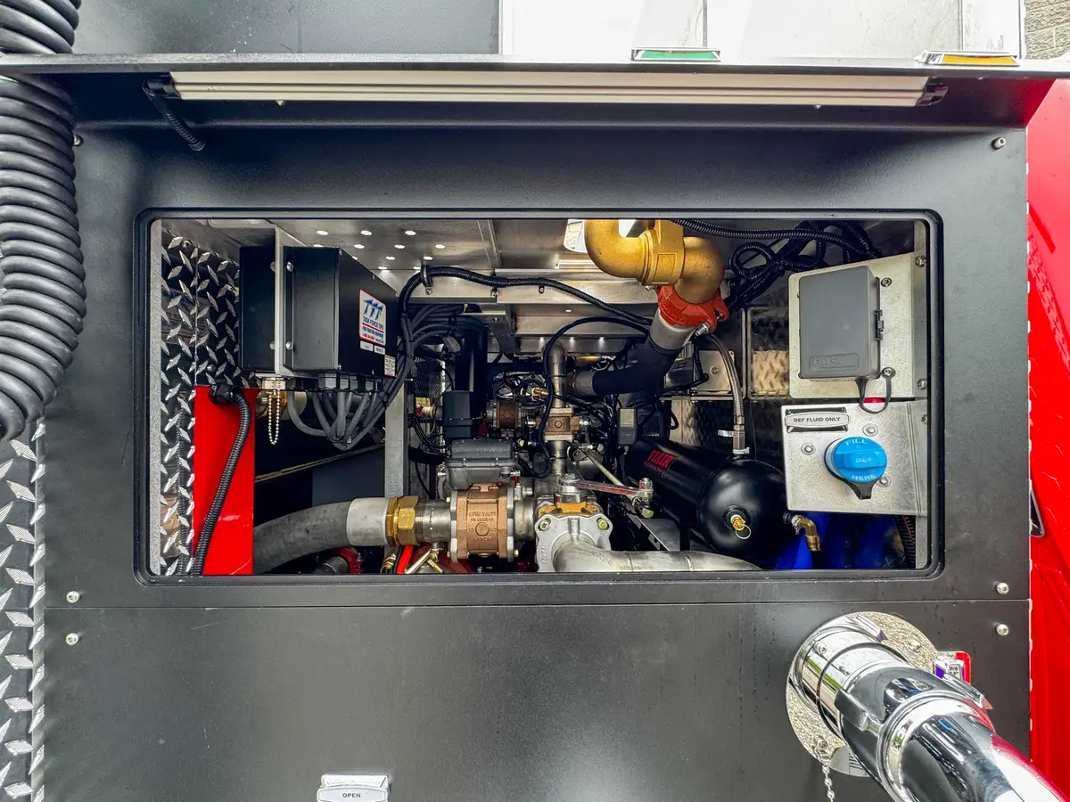 Diamond-plate step and body trim detail, photo 49 of 179.