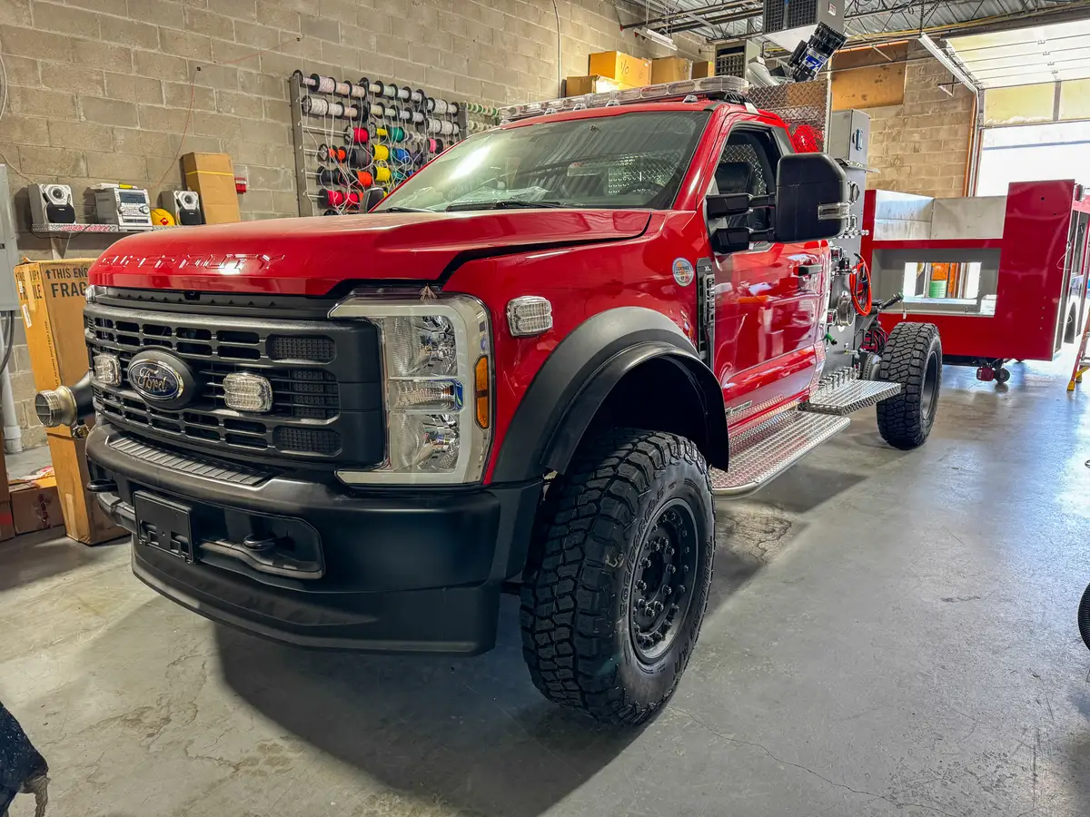 Compartment framing and shelves during fabrication, photo 77 of 179.
