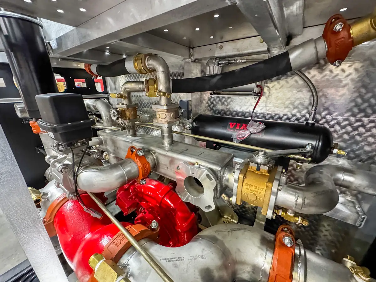 Open compartment with unfinished interior surfaces, photo 149 of 179.