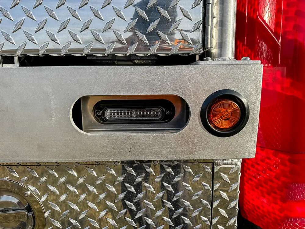 Red brush truck exterior or equipment detail, photo 26 of 97.