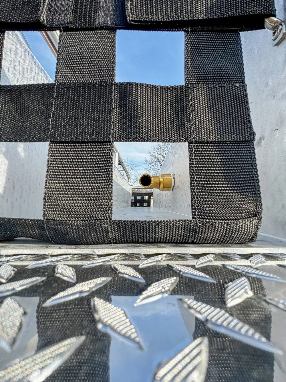 Red brush truck exterior or equipment detail, photo 39 of 97.