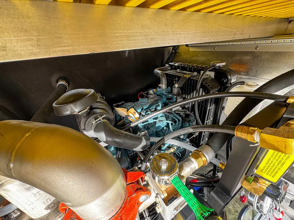 Red brush truck exterior or equipment detail, photo 59 of 97.
