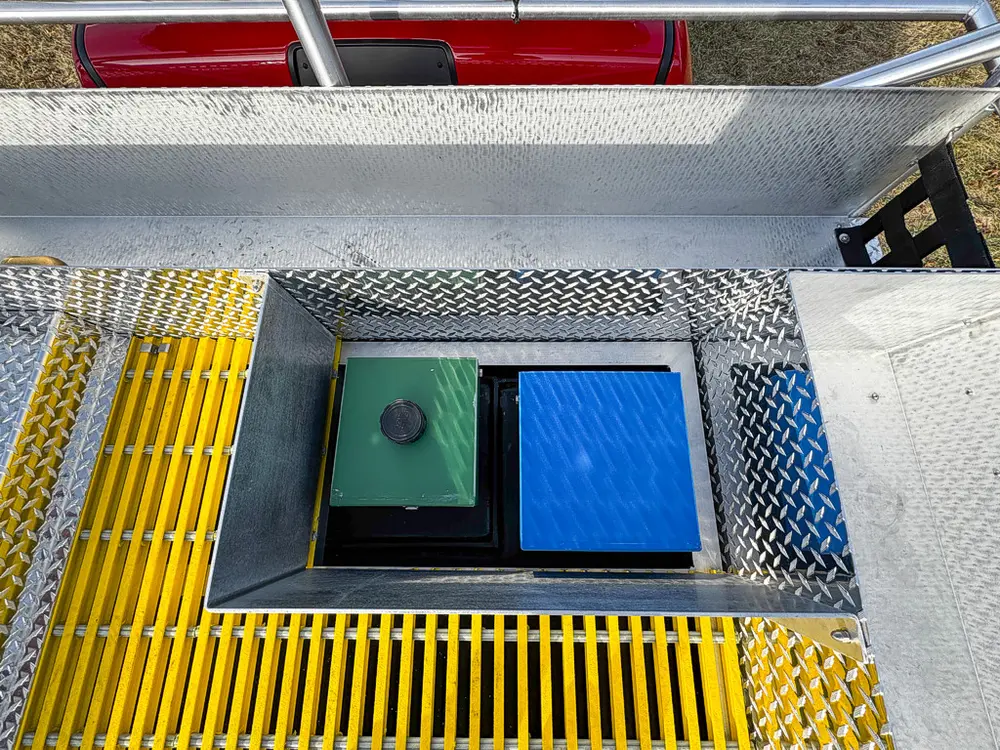 Red brush truck exterior or equipment detail, photo 65 of 97.