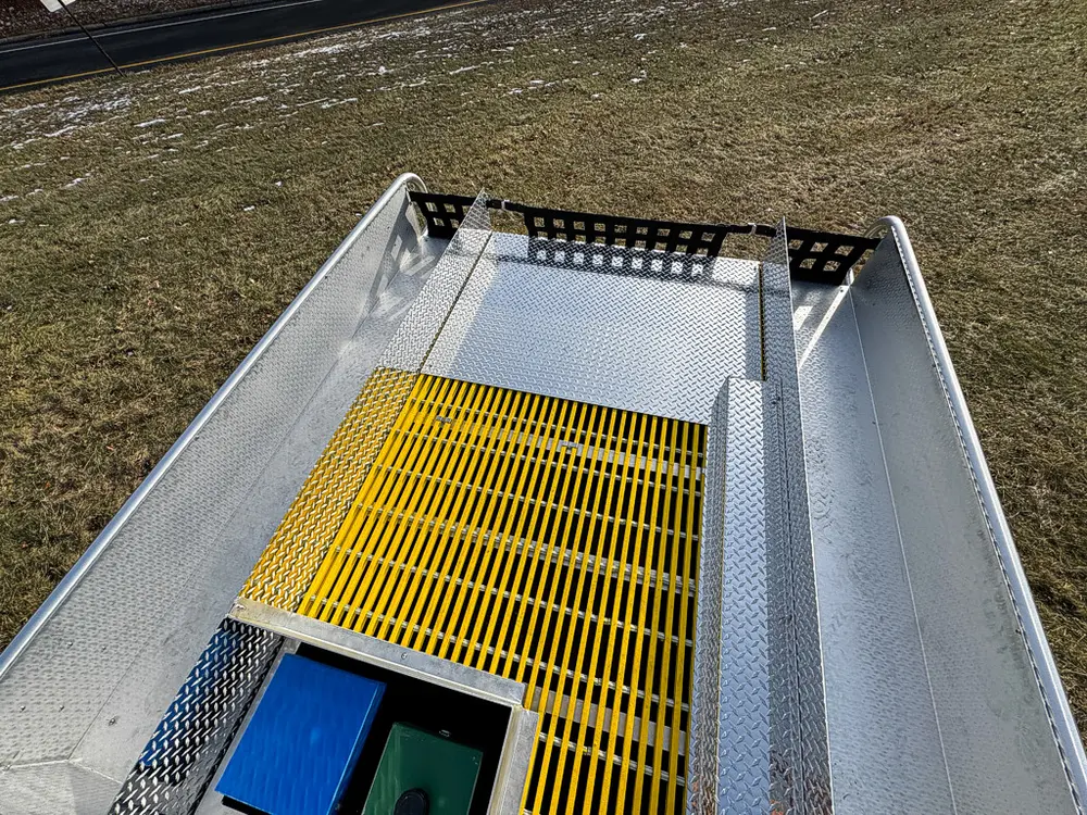 Red brush truck exterior or equipment detail, photo 68 of 97.