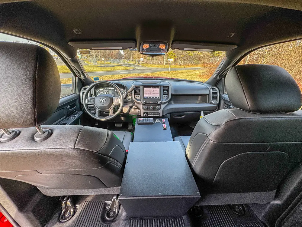 Red brush truck exterior or equipment detail, photo 78 of 97.