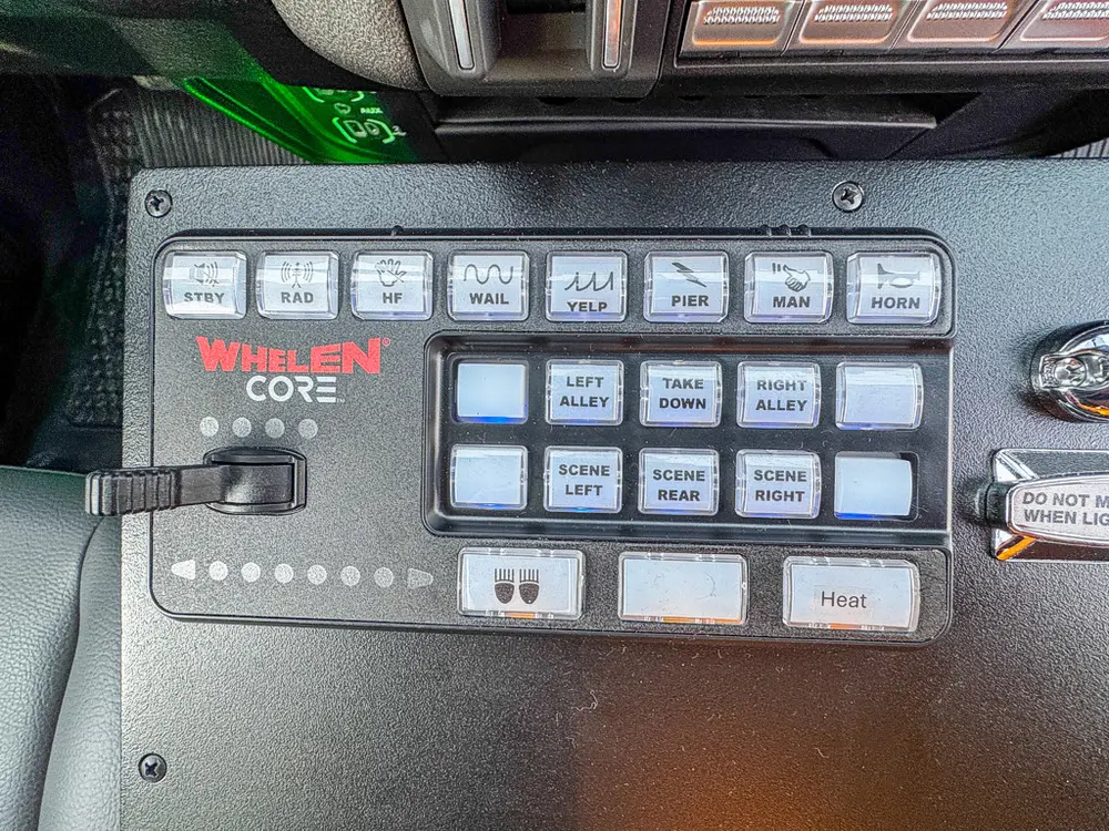 Red brush truck exterior or equipment detail, photo 83 of 97.