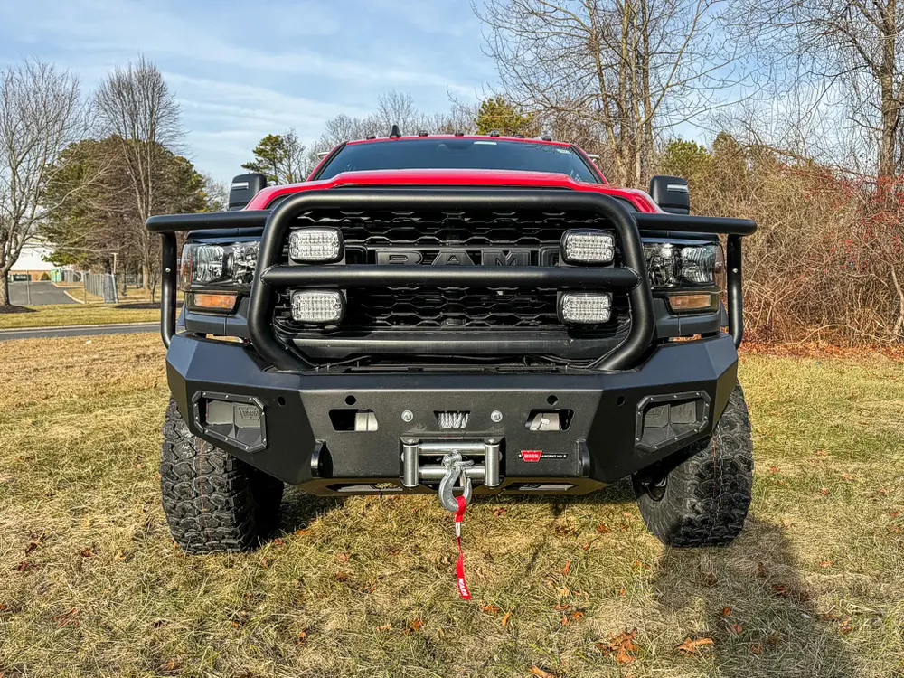 Red brush truck exterior or equipment detail, photo 9 of 97.