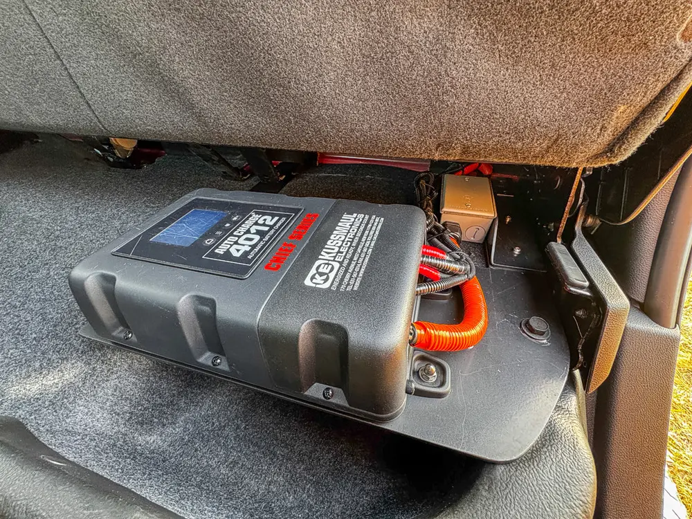 Red brush truck exterior or equipment detail, photo 91 of 97.