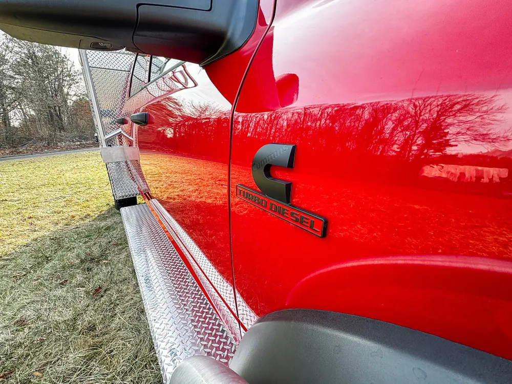 Red brush truck exterior or equipment detail, photo 92 of 97.