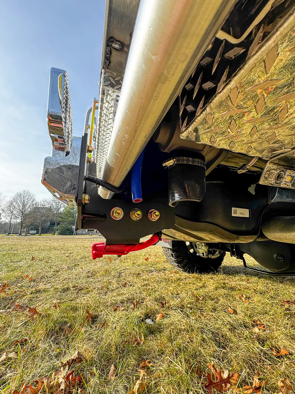 Red brush truck exterior or equipment detail, photo 94 of 97.