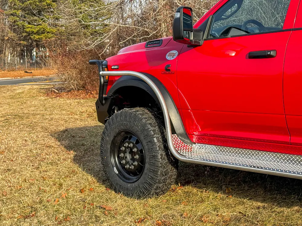 Red brush truck exterior or equipment detail, photo 96 of 97.