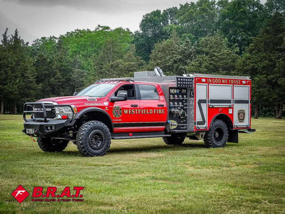 Front-left three-quarter view with open side compartment and raised stance.