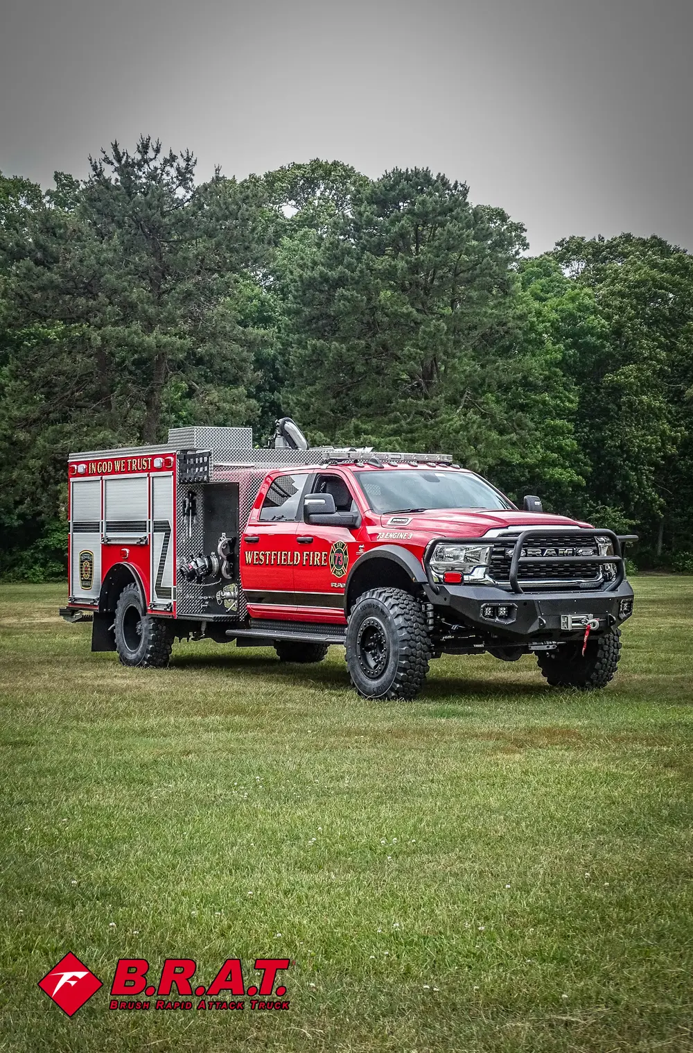 Front-left exterior angle with grille, cab, and utility body in view.