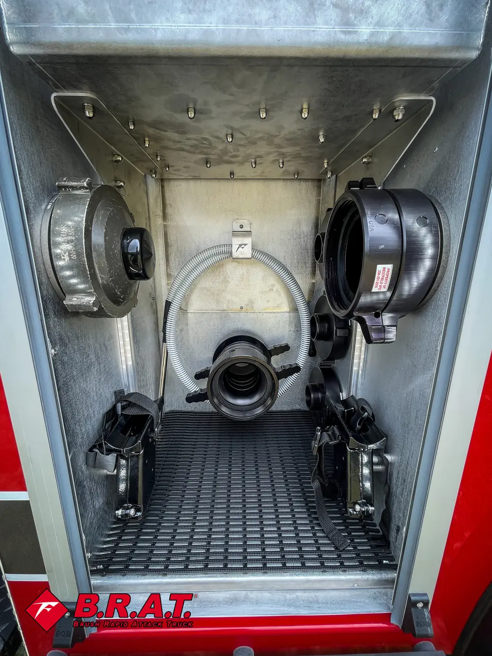 Pump-side intake close-up with large central inlet and side ports.