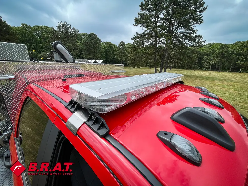 Cab roof and top deck transition with side box and roof contours.