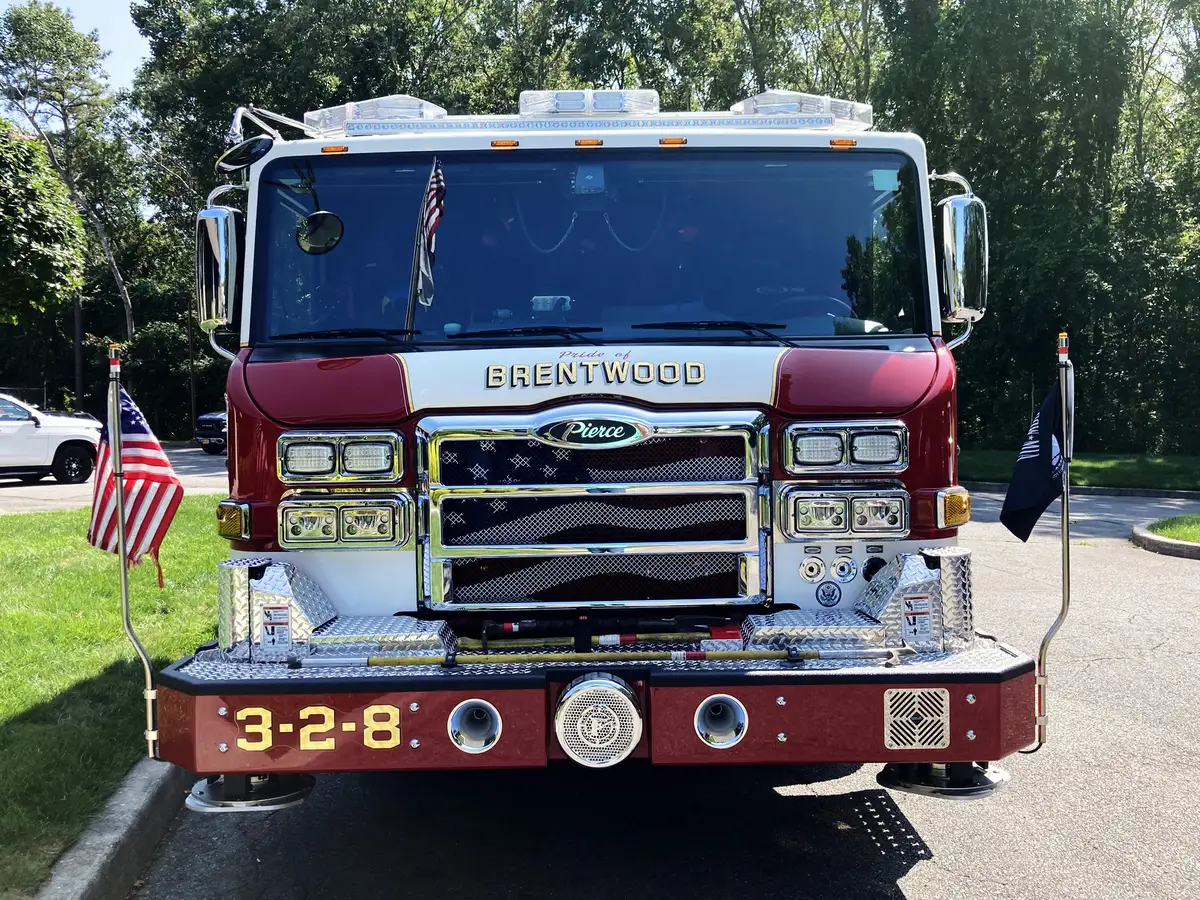 Cab display screen close-up showing apparatus electronic control interface