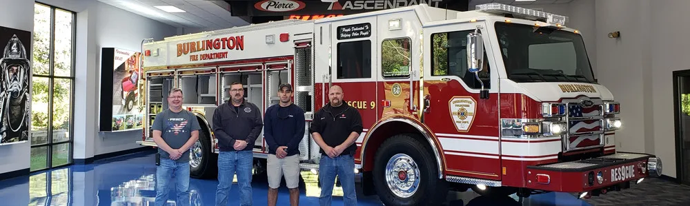 Pierce Velocity Pumper elevated exterior view, photo 33 of 34