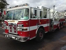 Small front-left exterior thumbnail of tower ladder truck